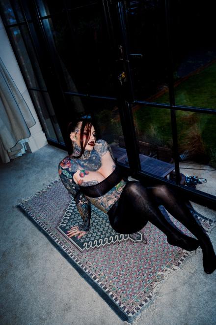 Jem Lucy from Ex On The Beach on location at Babestation TV