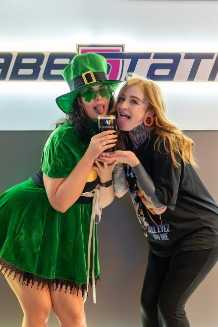 Azura Ali and Brooksie Brooks share a Guinness