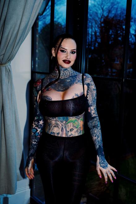 Jem Lucy from Ex On The Beach on location at Babestation TV