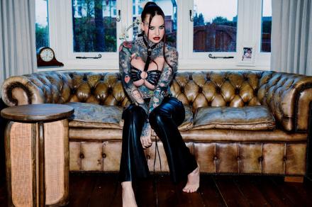 Jem Lucy from Ex On The Beach on location at Babestation TV