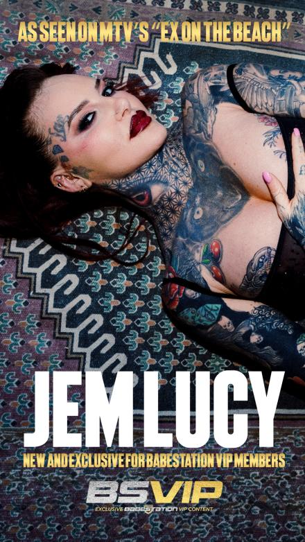 Jem Lucy from Ex On The Beach on location at Babestation TV