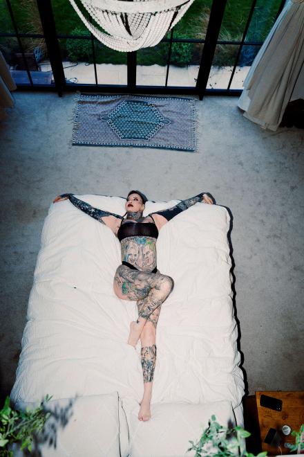 Jem Lucy from Ex On The Beach on location at Babestation TV