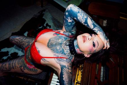 Jem Lucy from Ex On The Beach on location at Babestation TV