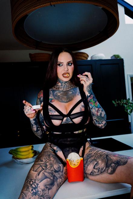 Jem Lucy from Ex On The Beach on location at Babestation TV