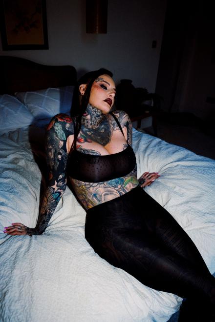 Jem Lucy from Ex On The Beach on location at Babestation TV